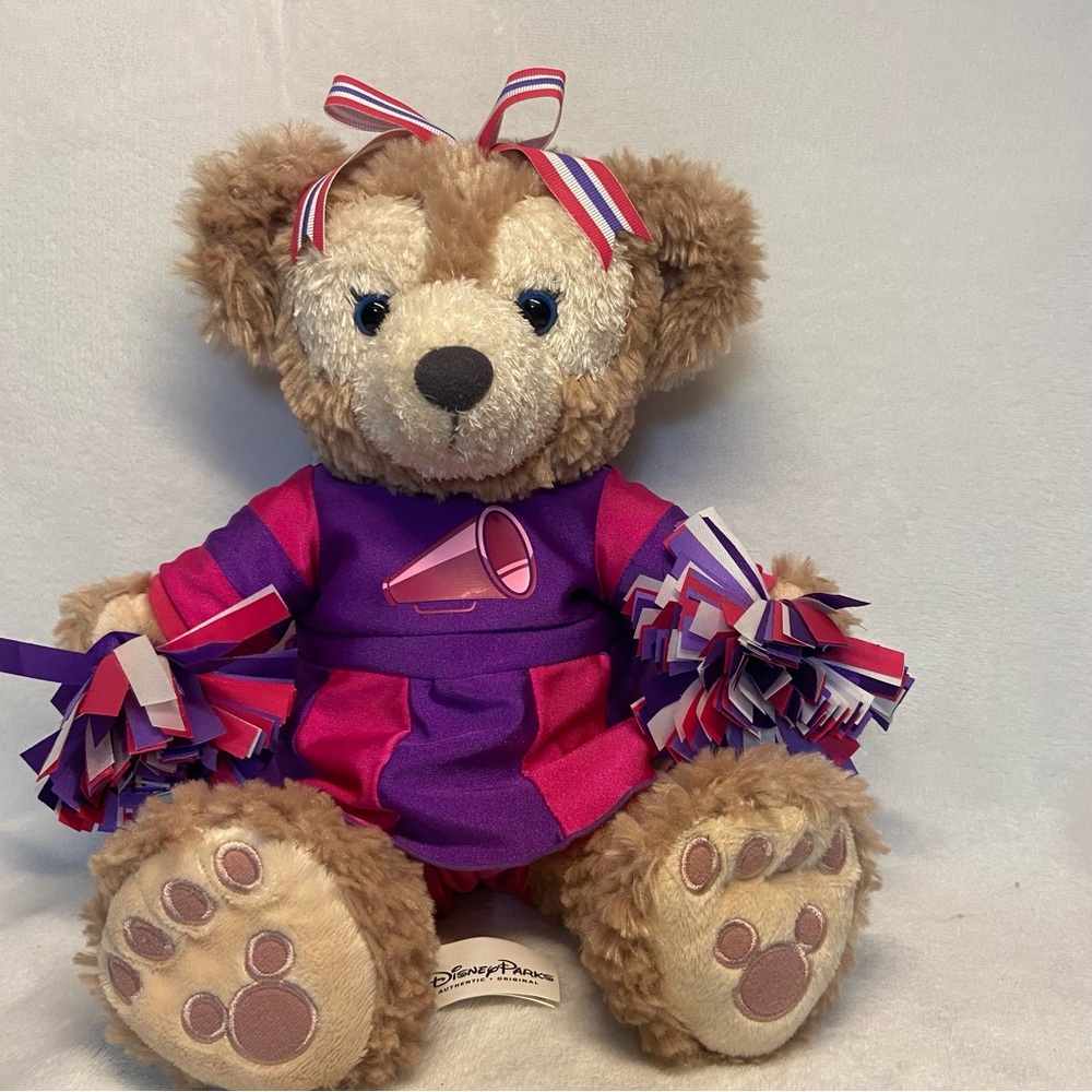 Disney Parks ShellieMay Bear Duffy Friend Cheerleader Plush Shellie May